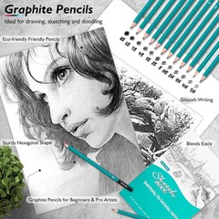 73 Pack Art Supplies Sketching Kit for Adults Kids Teen Gifts Christmas Gifts