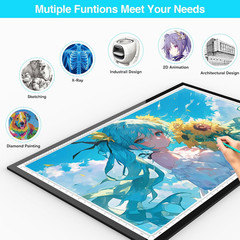 A1 LED Tracing Light Pad with 3 Modes, 10 Levels & Dimming for Art Projects