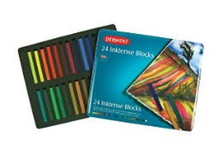 Derwent Inktense Blocks 24 Tin Set – Assorted Colour Watercolour Ink Sticks