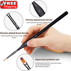 Miniature Paint Brushes, 15PC Model Brushes Micro Detail Paint Brush Set, Fine D