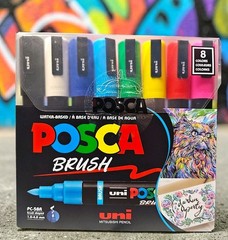 💥NIB💥 Uni POSCA PC-5BR Water-Based Paint Markers 8-Color Set [GENERIC COLORS]