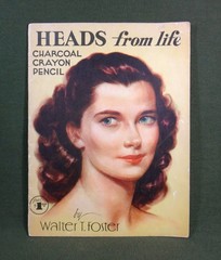 HEADS FROM LIFE how to draw Walter Foster art instruction soft cover BOOK