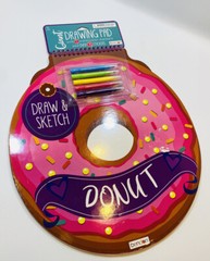Bendon Goant Drawing Pad Markers Stickers Pink Donut 40 Pages New