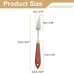 Painting Palette Knife 2.36″ x 0.79″ Stainless Steel Teardrop Blade
