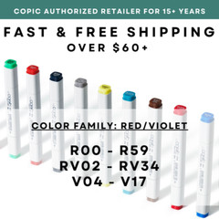 R00 – R59 RV02 – RV3 V04 – V17* COPIC Original Marker – U.S. Authorized Retailer