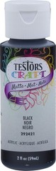 Testor 2 Oz Matte Black Acrylic Paint: Non-Toxic Formula for Creative Projects