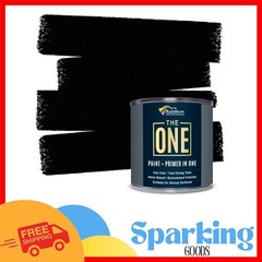 Water-Based & Low VOC Black Gloss Paint 33.8 Fl Oz – Non-Toxic, Quick-Dry Finish