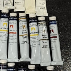 24x Grumbacher Academy And Liquitex Water Color .25 Fl. Oz. **As-Is READ**
