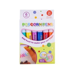 6/12PCS 3D Magic Popcorn Pens Puffy Paint Bubble Pen Kids Children 3D Art Pens