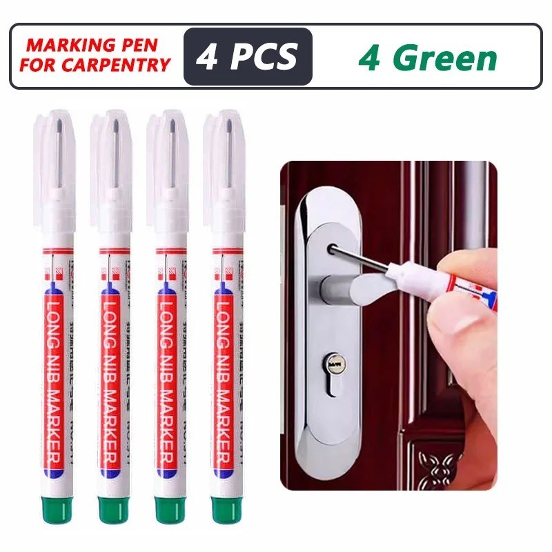 Marker Deep Hole 1-40PCS 20mm Long Nib Waterproof Metal Perforating Pen