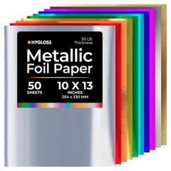 Hygloss Products Metallic Foil Paper for Arts & Crafts, Classroom,Art Paper