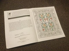 Colouring book for Teens/Adults. First 2 pages partly used by Dover