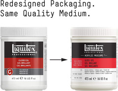 Professional Acrylic Gloss Gel Medium – (16oz) Liquitex for Artists and Crafters