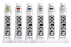 Heavy Body Acrylics, Intro Set, 6 Color, Professional Acrylic Paint