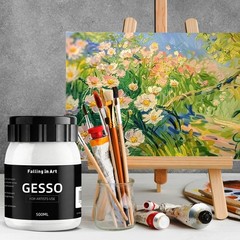 Falling in Art 16.9 Oz White Gesso Primer for Fl (Pack of 1),