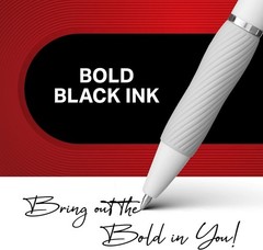 Comfortable Writing with 4 S-Gel Pens – Medium Point 0.7mm, Retractable Style