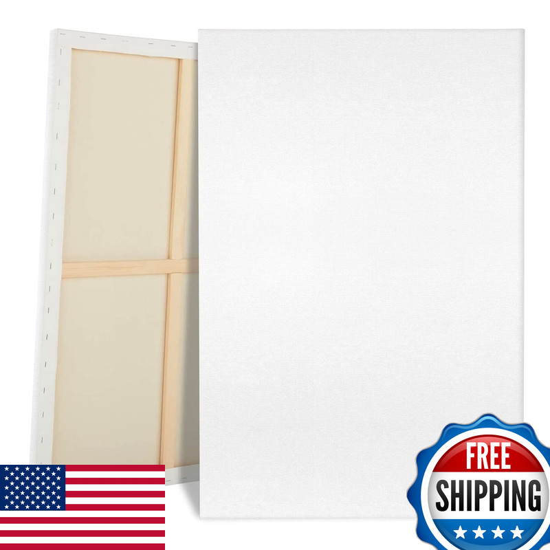 Jenjen Tradition Large Canvases For Painting 36X48 Inch 2-Pack Painting Canvas