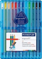 Staedtler Ergo Soft Jumbo Coloured Pencils 12 pcs