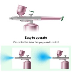 Airbrush Kit with Compressor Portable Airbrush Kit 48PSI High-Pressure Non-Cl…