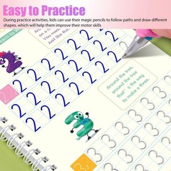16Pcs Grooved Magic Practice Copybook Set Boys Girls Handwriting Book Practice
