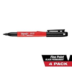 Milwaukee 48-22-3104 Inkzall Point Marker, Fine, 1 Count (Pack of 1), Black
