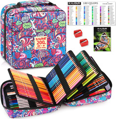 200-Piece Colored Pencils 180 Artists Colored Pencils, 12 Watercolor Pencils