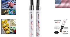 Versatile Black Oil-Based Paint Pens – Quick Dry, 2 Pack for Multiple Surfaces