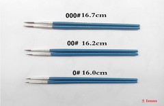 10Pcs Nylon Hair Artists Paint Brush Acrylic Watercolor Round Pointed Tip B