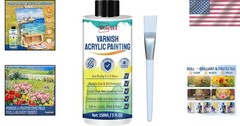 High Gloss Acrylic Varnish 5OZ – UV Resistant, Non-Yellowing Formula for Artists