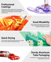 Acrylic Leather Paint for Shoe Painting- 12 Colors Leather Paint for Bag & Wa…