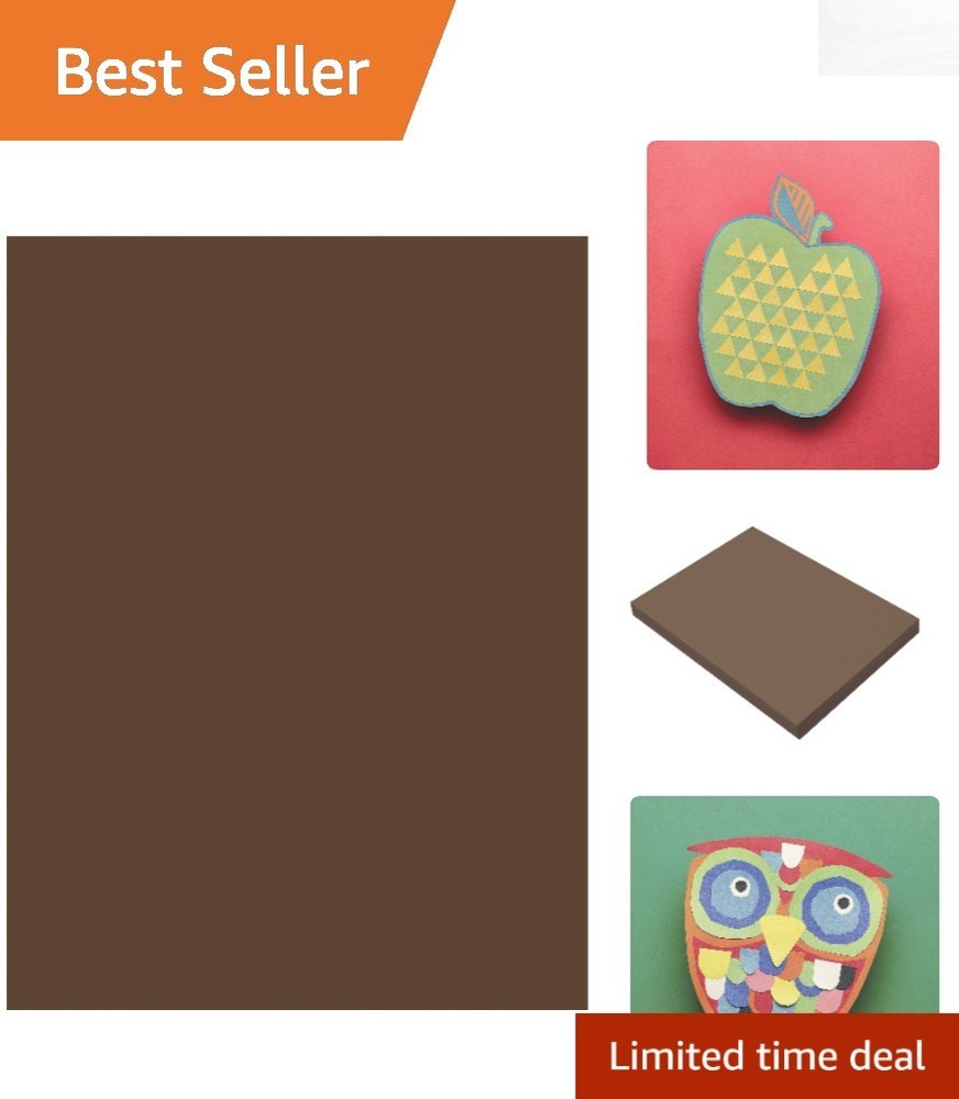 Medium Weight Dark Brown Construction Paper – 100 Sheets for Creative Projects