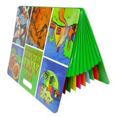 My Art Place Expandable Color-Tabbed Portable Art Storage Portfolio with Deco…