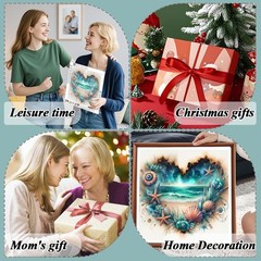 AMORARS Sea Scenery Diamond Art Kits for Adults – 5D Multicolour