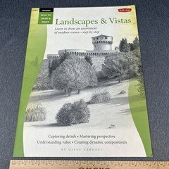 How to Draw Landscapes & Vistas Walter Foster Diane Cardaci Art Instruction Book