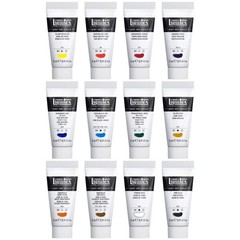 Professional Heavy Body Acrylic Paint, 12 x 22ml (0.74-oz), Essentials Set