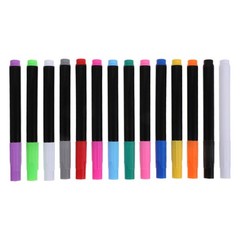 14 Pcs Wet Erase Water Chalk White Pen Classroom Markers Black Board
