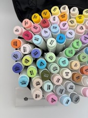 Rare 19 Colors Japan Limited Ohuhu 80 Pastel Markers Brush & Chisel B170 missing