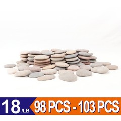 [About 98 PCS – 103 PCS](18.1 Pounds) Painting Rocks,2.23″-3.68″ River Rocks,…