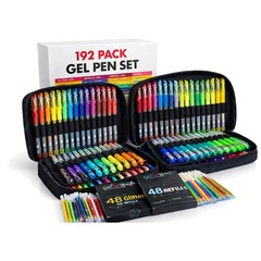 Colorful Gel Pens Variety Pack – 96 Pens & Refills