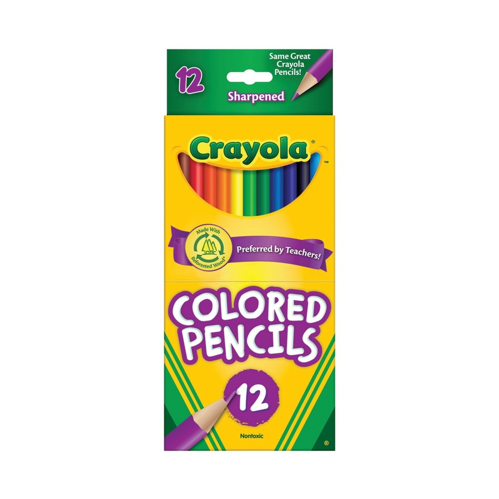 Crayola Colored Pencil Set, 12-Colors