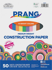 (Formerly ) Construction Paper, 10 Assorted Colors, 12″ X 18″, 50 Sheets