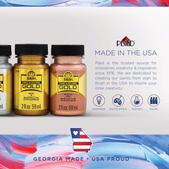 Treasure Gold Brilliant Metallic Paint 4 oz Fire Opal Professional Finish