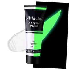 Glow in the Dark Paint, Neon Neutral Paint (120ml / 4.05oz) Tubes, Art Craft