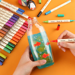72 Colors Acrylic Paint Markers, 36 Pack Dual Tip Soft Brush Acrylic Markers, Wa