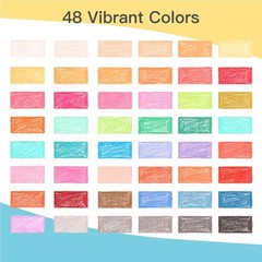 48 Vibrant Soft Pastel Set — Creamy, Blended Colors for Artists & Beginners