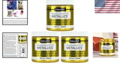 24K Gold Metallic Acrylic Paint – Safe and Quick-Drying for All Surfaces