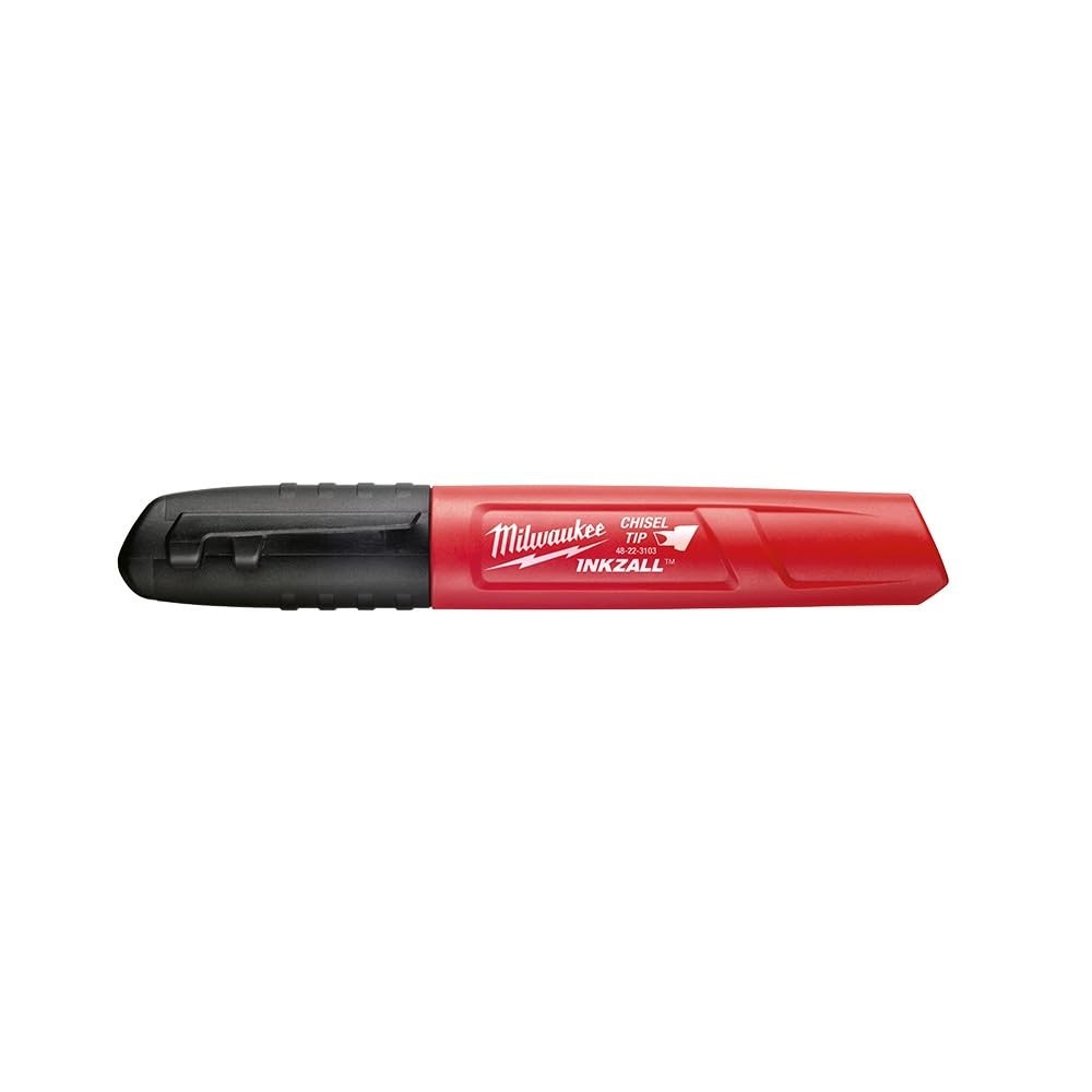 Milwaukee 48-22-3130 INKZALL Black Chisel Tip 1 Count (Pack of 1),