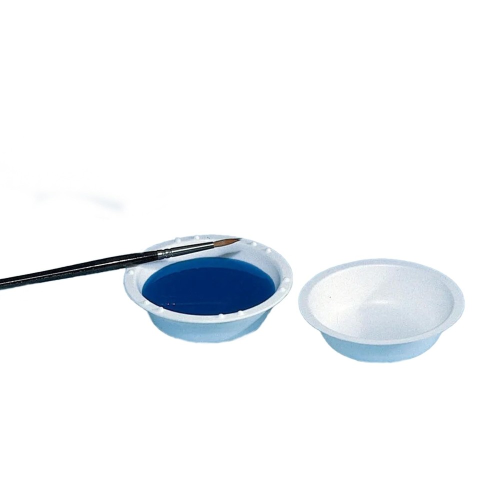 School Smart Plastic Watercolor Paint Cups, 3-3/4 x 1-1/8 Inches, White, Pack…