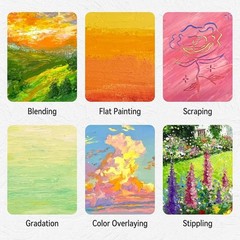 LIGHTWISH Professional 1 Count (Pack of 1), Multicolor 48 color(52 sticks)