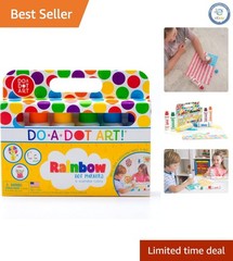 Rainbow Washable Dot Markers 6-Pack for Toddlers – Perfect for Creative Play